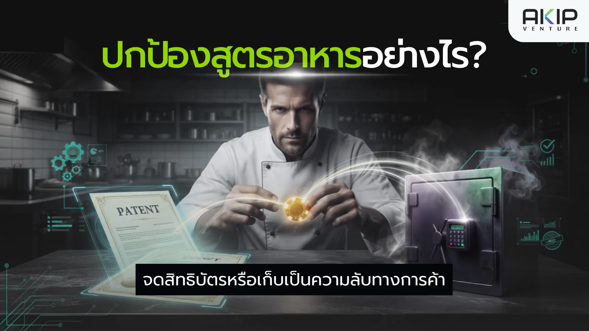 จดสิทธิบัตรสูตรอาหาร